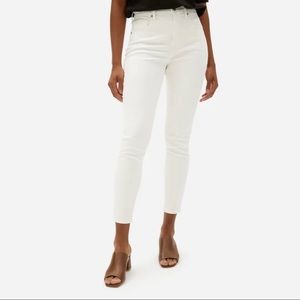Everlane The High Rise Skinny Jean White